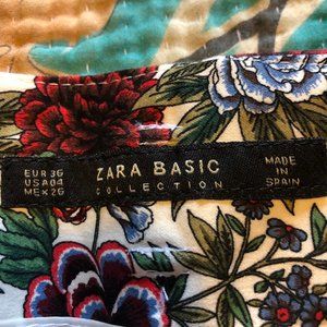 ZARA NWOT flower print ankle pants